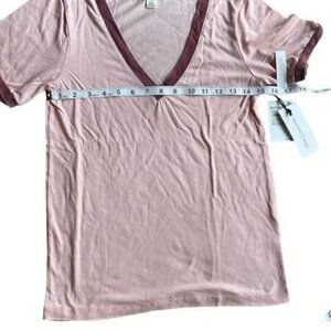 Treasure & Bond Pink V-neck Tshirt XXS